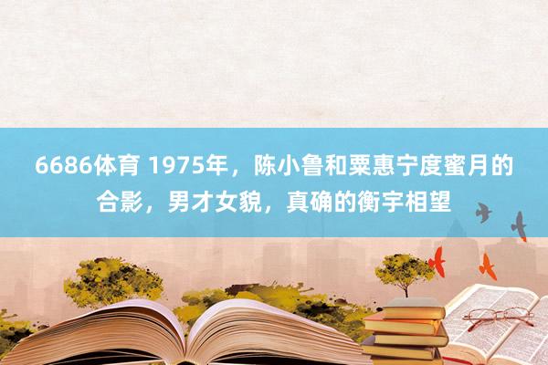 6686体育 1975年，陈小鲁和粟惠宁度蜜月的合影，男才女貌，真确的衡宇相望